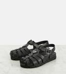 Лодочные сандалии Logo fisherman Prada, черный - фото 5