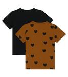 Базовый набор hearts из 2 футболок Mini Rodini, мультиколор - фото 4