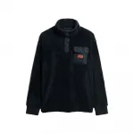 Толстовка Superdry High Pile half zip, синий - фото 3