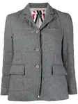 Дутый блейзер THOM BROWNE, серый - фото