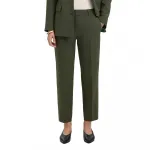 Брюки Selected Rita Ria Cropped, зеленый - фото