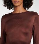 Платье Luella из джерси с драпировкой Tove, бордовый - фото 4