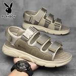 Пляжные сандалии мужские Playboy, хаки - фото 14
