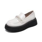 CLEARTASTE Женские лоферы черно-белые, цвет White - фото 2