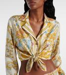 Кроп-топ Underwater Barocco Versace, Eggshell+Multicolor - фото 4