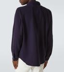 Кашемировая рубашка God's True Cashmere, Lapis Lazuli - фото 4