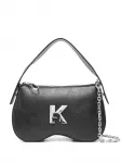 Сумка-тоут с логотипом K KARL LAGERFELD, черный - фото