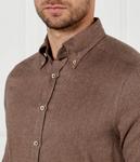 Рубашка мужская Stenströms облегающего кроя, коричневый - фото 4