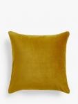 Хлопковая бархатная подушка John Lewis, Ochre - фото
