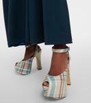 Кожаные туфли на платформе в клетку vargas Vivienne Westwood, мультиколор - фото 4