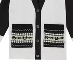 Футболка FW22 черно-белая детская Burberry - фото 7