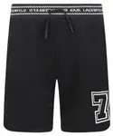 Шорты Regular fit Karl Lagerfeld Kids, черный - фото