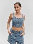 Топ De Roos, синий деним - фото 2
