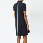 Футболка-поло в полоску Rwb THOM BROWNE, синяя - фото 4