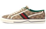 Кроссовки Gucci Tennis 1977 GG, коричневый/зеленый/красный - фото 2