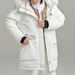 Пуховик женский белый New Balance - фото 5