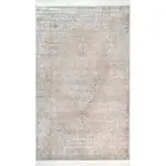 Ковер Vintage Medallion Cantrell Fringe Area Rug nuLOOM, 81x244 см, светло-бежевый - фото 6