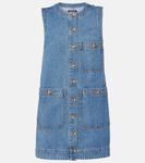 Мини-платье из денима Oakley Veronica Beard, Cornflower - фото