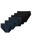Трусы Schiesser Slip 6er Pack, цвет schwarz/blau - фото