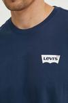 Хлопковая футболка Levi's, темно-синий - фото 6