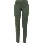 Брюки Urban Classics Stretch Biker, зеленый - фото 5