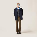 Габардиновые брюки Miu Miu, коричневый - фото 2