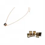 BVLGARI Ожерелье B.Zero1 для женщин, коричневое - фото