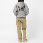 Толстовка с капюшоном на молнии HUMAN MADE, серый - фото 9
