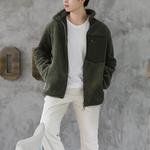 Мужская флисовая куртка UNIQLO, 57 оливковый - фото 3