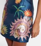 Мини-платье с принтом и оборками Dorian Alémais, темно-синий - фото 5