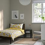 Каркас кровати IKEA, 90x200 см, коричневый - фото 2