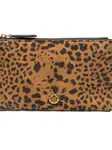 Маленький клатч с леопардовым принтом Pinko, коричневый - фото 4