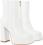 Ботильоны на толстой платформе с высокими каблуками Onlymakerheels, White B - фото 3