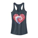 Юниорская майка Tie Dye Heart Racerback - фото