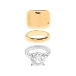 Набор из трех мини-колец Day Balenciaga - фото