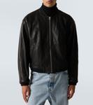 Кожаная куртка-бомбер Frame, черный - фото 3