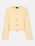 Текстурированный жакет без воротника Whistles, Butter - фото 6