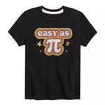 Футболка для мальчиков 8–20 лет «Легко как пи» Licensed Character, черный - фото