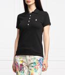 Поло POLO RALPH LAUREN julie slim fit pique, черный - фото