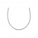 Колье с цепью curb и табличкой с логотипом EMPORIO ARMANI - фото