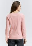 Топ TOM TAILOR HENLEY, Morning Pink/Light Pink - фото 3
