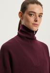 Джемпер OYSHO TEXTURED HALF-ZIP KNIT, Bordeaux - фото 4