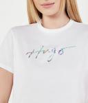 Футболка дамация_3 Regular fit Hugo, белый - фото 4