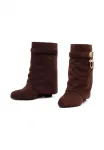 Ботильоны на танкетке Derimod, Brown - фото 2
