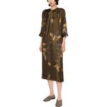 Платье миди Agina из сатиновой ткани UMA WANG, коричневый - фото 6