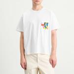 Футболка с портретным карманом Bode, белый - фото 2