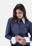 Блуза van Laack Button-down blouse, Dark Blue - фото 4