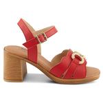 Босоножки на толстом каблуке Spring Step, red - фото 2