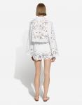 Хлопковые шорты с вырезами Dolce & Gabbana, белый - фото 3