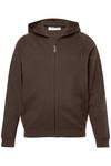 Худи с капюшоном на молнии JP1880, Dark brown - фото